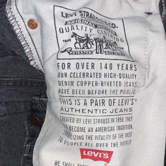 Vintage Levi’s Washed Out Black 512 Slim Fit Tapered Leg Size 7S - Picture 8 of 8